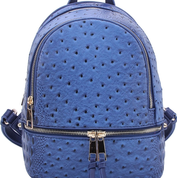 Ostrich Croc Style Backpack - Picture 6 of 8